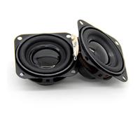 Lot de 2 haut-parleurs audio 1,5 pouces 4 Ω 3 W 40 mm, basses, multimédia, son DIY avec trou de fixation pour home cinéma