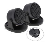 Lot de 2 haut-parleurs d'aigus dôme pour voiture 4 Ohm 12 V haute fréquence 5 kHz 20 kHz avec sensibilité 91 dB et rapport signal/bruit de 105 dB