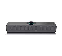 Lot de 2 haut-parleurs de bureau 3 W BT5.0 Barre de son Support AUX dans USB TF Carte Jouer pour Home Cinéma TV Latop