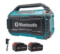 Lot de 2 haut-parleurs sans fil pour batteries Makita 18 V, Bluetooth, avec double haut-parleur, panneau de commande intuitif, pour la maison et les fêtes (batterie 3000 mAh)