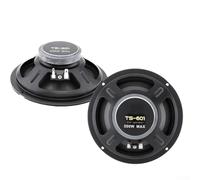 Lot de 2 haut-parleurs Woofer de 16,5 cm, haut-parleurs audio et caissons de basses 2 voies pour voiture, haut-parleur coaxial E-commerce TS-601, noir
