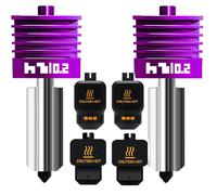 Lot de 2 hotend MPVD anti-obstruction 0,2 mm pour Bambu Lab X2D/P2S/H2D/H2C/H2S/A1/A1mini buse nano-revêtement haute dureté 2800HV pour Bambu Lab X2D P2S Buse Bambu Lab H2S Hotend