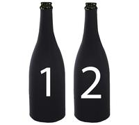 Lot de 2 housse de bouteille de vin en licra ajustées et élastiques, idéales pour les dégustations aveugles ou pour garantir la meilleure conservation de vos bouteilles (numéroté)