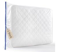 Lot de 2 Housse de Protection pour Matelas 140x200 - Protège Matelas Étanche et Résistant avec Fermeture Éclair - Housse Matelas Déménagement et Stockage Extérieur - Compatible - Épaisseur 30 cm
