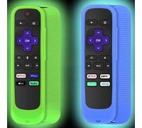 [Lot de 2] Housse de télécommande universelle (phosphorescente) compatible avec les télécommandes TCL Roku et Hisense Roku.