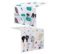 Lot de 2 housses anti-poussière en PEVA avec poches de rangement latérales et sac de suspension, chiffon de protection pour réfrigérateur, machine à laver et sèche-linge (D)