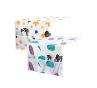 Lot de 2 housses anti-poussière pour réfrigérateur en PEVA - 130 x 54 cm - Multifonctions avec 3 poches pour fours à micro-ondes, armoires, machines à laver (style 2)