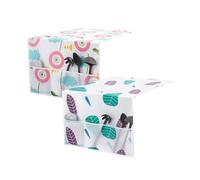 Lot de 2 housses anti-poussière pour réfrigérateur en PEVA - 130 x 54 cm - Multifonctions avec 3 poches pour fours à micro-ondes, armoires, machines à laver (style 1)