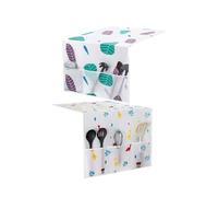 Lot de 2 housses anti-poussière pour réfrigérateur en PEVA - 130 x 54 cm - Multifonctions avec 3 poches pour fours à micro-ondes, armoires, machines à laver (style 4)