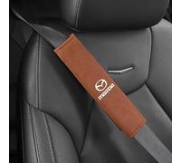 Lot de 2 housses ceinture sécurité pour 3 2014-2018, douces pour une conduite confortable, sangle, coussin harnais pour accessoires voiture, rouge