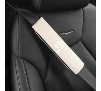 Lot de 2 housses ceinture sécurité pour 3 2019-2023, douces pour une conduite confortable, sangle, coussin harnais pour accessoires voiture, rouge