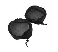 Lot de 2 housses d'aération de tente de culture avec bande élastique et boucle fixe, filtre imperméable en tissu Oxford enduit argenté pour ventilation de serre et plantes (20,3 cm)