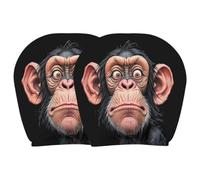 Lot De 2 Housses D'appui-tête De Voiture Amusantes, Élastiques Et Universelles, Accessoires De Décoration Intérieure Pour Voitures, SUV Et Camions, Idéales Pour Voyages Et Trajets Quotidiens