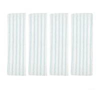 Lot de 2 housses de balai à franges pour Leifheit pour Profi Xl Cotton Plus, compatibles avec toutes les poignées, chiffon microfibre lavable pour sols durs, 47 x 16,5 cm, turquoise