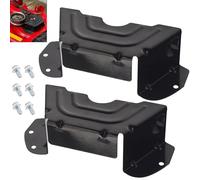 Lot de 2 housses de ceinture de pont noires 783-06424A-0637 compatibles avec les tondeuses MTD Craftsman Troy-Bilt - Fonctionne avec de nombreux tracteurs à pont coupé de 106,7 cm et 116,8 cm -