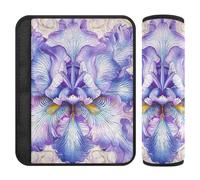 Lot de 2 housses de ceinture de recherche style bohème floral violet mystère pour libérer le stress sur votre cou et vos épaules pour berline accessoires para carro