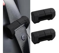 Lot de 2 housses de ceinture de sécurité de voiture, clips de ceinture de sécurité, en silicone anti-rayures pour camionnette, camion, SUV, housse de protection contre l'usure, accessoire de voiture