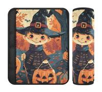 Lot de 2 housses de ceinture de sécurité de voiture douces pour adultes et enfants, taille S, carte de voyage ou de friandise lumineuse