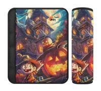 Lot de 2 housses de ceinture de sécurité de voiture souples pour adultes et enfants, taille S, carte de voyage ou de friandise lumineuse