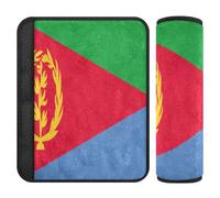 Lot de 2 housses de ceinture de sécurité de voiture souples pour adultes, jeunes enfants, drapeau Érythrée, dimensions précises