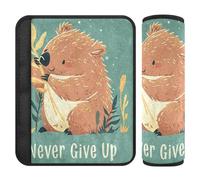 Lot de 2 housses de ceinture de sécurité de voiture souples pour femmes, hommes, enfants, M Wombat Art inspirant