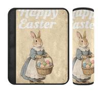 Lot de 2 housses de ceinture de sécurité Happy Easter pour libérer le stress sur votre cou et vos épaules pour SUV Protecteur pour voiture