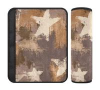 Lot de 2 housses de ceinture de sécurité marron rétro pour libérer le stress sur votre cou et vos épaules pour protéger votre sac