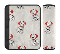 Lot de 2 housses de ceinture de sécurité respirantes pour adultes et enfants Motif dalmatien M