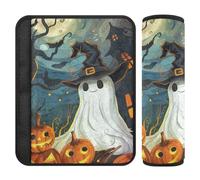 Lot de 2 housses de ceinture de sécurité respirantes pour femme, homme, enfant, taille M, Happy Halloween
