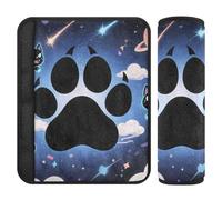 Lot de 2 housses de ceinture de sécurité respirantes pour sac d'appareil photo pour adultes, jeunes enfants, S, motif pattes de chat cosmiques