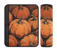 Lot de 2 housses de ceinture de sécurité rétro citrouille Happy Halloween pour libérer le stress sur votre cou et vos épaules pour la plupart des voitures