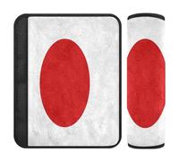 Lot de 2 housses de ceinture de sécurité souples pour adultes, jeunes enfants, drapeau du Japon