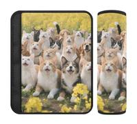 Lot de 2 housses de ceinture de sécurité souples pour bébé, pour adultes, jeunes, enfants, groupe de chiots sur le terrain