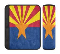 Lot de 2 housses de ceinture de sécurité souples pour sac à dos pour femme, homme, enfant, taille S, drapeau de l'Arizona (États-Unis)