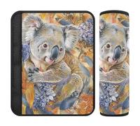 Lot de 2 housses de ceinture de sécurité style bohème floral orange koala pour ceinture de sécurité coupe dans le cou pour van forro para cinturon de seguridad
