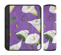 Lot de 2 housses de ceinture de sécurité violettes pour soulager le stress de votre cou et de vos épaules pour Van forro para cinturon de seguridad