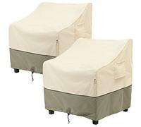 Lot de 2 Housses de Chaise de Patio imperméables pour Meubles d'extérieur - Housses de siège Profondes, Housses pour Meubles de pelouse jusqu'à 83 x 86 x 78 cm (l x P x H)