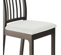 Lot de 2 housses de chaise de salle à manger élégantes en velours extensibles avec élastique en bas pour chaises de salle à manger, blanc pour un ajustement facile et une protection