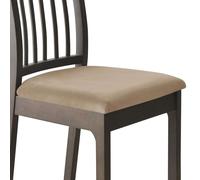 Lot de 2 housses de chaise de salle à manger en velours extensible avec élastique pour chaises de salle à manger, couleur camel élégant, faciles à installer, durables et lavables en machine