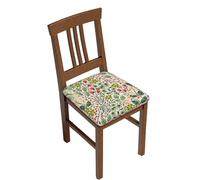 Lot de 2 housses de chaise de salle à manger extensibles à imprimé rose, doux, amovible et lavable pour chaises de salle à manger, protection de siège de salle à manger