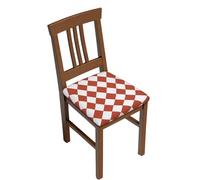 Lot de 2 housses de chaise de salle à manger extensibles en treillis rose imprimé romance, housses de siège douces, amovibles et lavables pour chaises de salle à manger, protection de siège de salle à