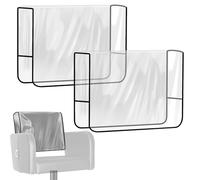 Lot de 2 housses de chaise de salon de coiffeur carrées - Protection de siège renforcée pour avion, cinéma, camping-car, salle à manger, cuisine, résidence, salle de banquet