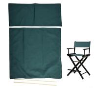 Lot de 2 housses de chaise en toile de rechange pour tabouret de directeurs occasionnels