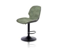 Lot de 2 housses de chaise extensibles du milieu du siècle pour tabourets de cuisine pivotants à dossier court incurvé sans accoudoirs pour salle à manger, salon, chambre à coucher
