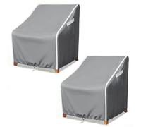 Lot de 2 housses de chaise longue pivotantes fabriquées en tissu Oxford 210D pour une protection des meubles d'extérieur dans tous les climats (B 76,2 x 86,4 x 97,8 cm)