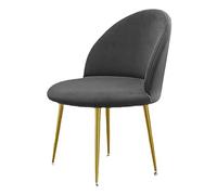 Lot de 2 housses de chaise luxueuses en velours avec dossier rond, extensibles et lavables, pour salle à manger et bureau, protection élégante pour chaises (L)