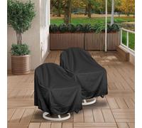 Lot de 2 housses de chaise pivotantes, imperméables et robustes pour jardin, terrasse, meubles rotatifs (76,2 x 86,4 x 97,8 cm)