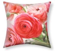 Lot de 2 Housses de Coussin 40x40 cm Motif Fleurs de Rose Avizar Rose Rose G