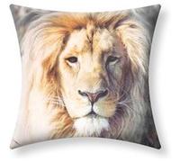 Lot de 2 Housses de Coussin 40x40 cm Motif Lion Avizar Multicolore Multicolore G