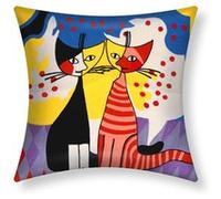 Lot de 2 Housses de Coussin 45x45 cm Brodées Art Liora Avizar Multicolore Multicolore G